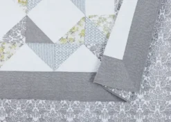 Quilts-Kirkland's Home Gray Reine-Marie King 3-Pc. Quilt Set Gray/Yellow/White