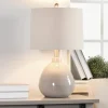 Table Lamps-Kirkland's Home Gray Ribbed Ceramic Table Lamp Ivory