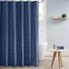 Shower Curtains-Kirkland's Home Gray Square Trim Cotton Shower Curtain White/Gray
