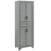 Cabinets & Sideboards-Kirkland's Home Gray Tara Pantry Cabinet