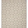 Outdoor Rugs-Kirkland's Home Gray Textured Border Outdoor Area Rug, 7X10 Gray/Tan/Ivory