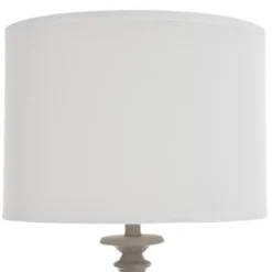 Floor Lamps-Kirkland's Home Gray Traditional Spindle Floor Lamp White