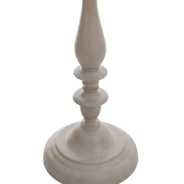 Floor Lamps-Kirkland's Home Gray Traditional Spindle Floor Lamp White