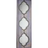 Decorative Mirrors-Kirkland's Home Gray Washed Purple Wood Wall Mirror