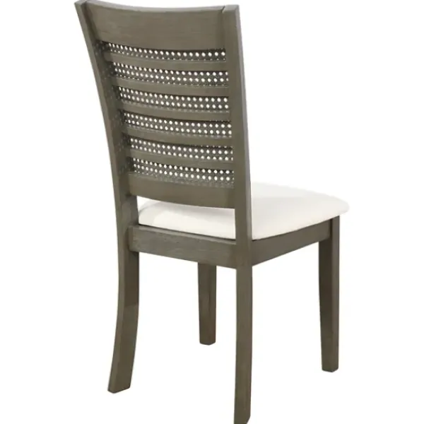 Dining Chairs-Kirkland's Home Gray Wilbur Cane Back Dining Chairs, Set Of 2 Gray/White
