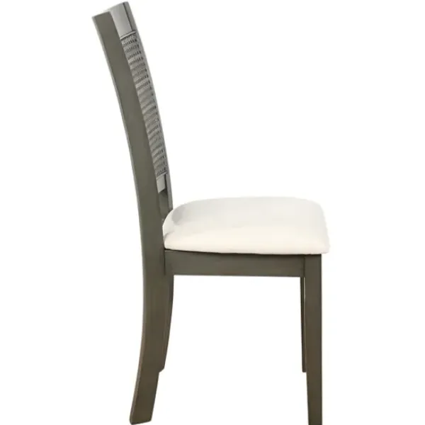 Dining Chairs-Kirkland's Home Gray Wilbur Cane Back Dining Chairs, Set Of 2 Gray/White