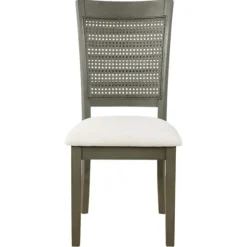 Dining Chairs-Kirkland's Home Gray Wilbur Cane Back Dining Chairs, Set Of 2 Gray/White