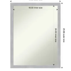 Decorative Mirrors-Kirkland's Home Grayson Brushed Nickel Framed Wall Mirror