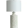 Table Lamps-Kirkland's Home Greecian Leaves Table Lamp White