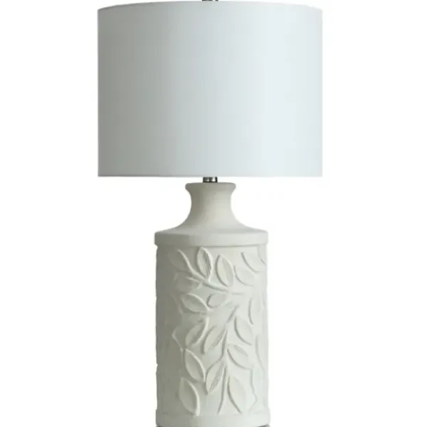 Table Lamps-Kirkland's Home Greecian Leaves Table Lamp White