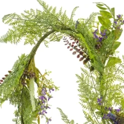 Arrangements & Greenery-Kirkland's Home Green And Purple Maytime Garland Purple/Green