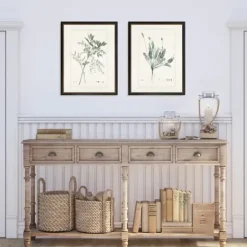 Framed Art-Kirkland's Home Greenery I Framed Art Prints, Set Of 2 Ivory