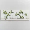 Canvas Art-Kirkland's Home Greenery In Bottle Vases Canvas Art Print Green/White