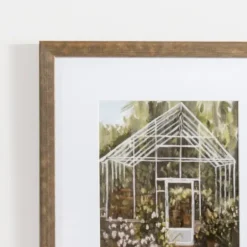 Framed Art-Kirkland's Home Greenhouse Garden Framed Art Prints, Set Of 2 Green/White/Brown