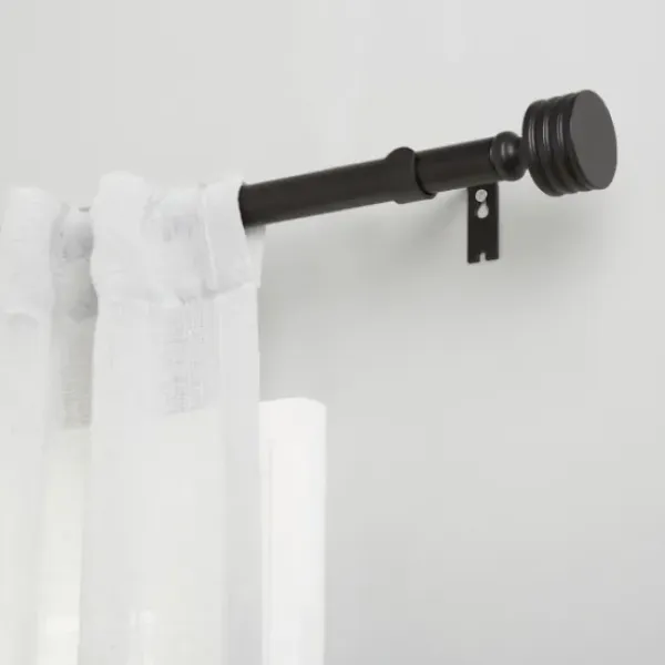 Curtain Rods & Hardware-Kirkland's Home Gunmetal Open Sphere Curtain Rod, 120 In.