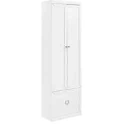 Cabinets & Sideboards-Kirkland's Home Halie White Wood 2-Door Pantry Closet