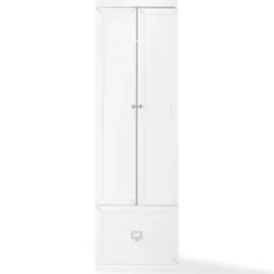 Cabinets & Sideboards-Kirkland's Home Halie White Wood 2-Door Pantry Closet
