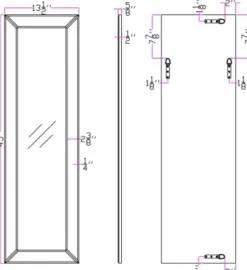 Decorative Mirrors-Kirkland's Home Halifax Long Beveled Edge Wall Mirror