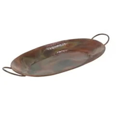 Decorative Trays-Kirkland's Home Hammered Copper 3-Pc. Iridescent Tray Set Brown