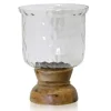Candle Holders-Kirkland's Home Hammered Glass Globe Candle Holder, 13 In. Brown