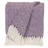 Blankets & Throws-Kirkland's Home Hand Loomed Herringbone Throw Purple