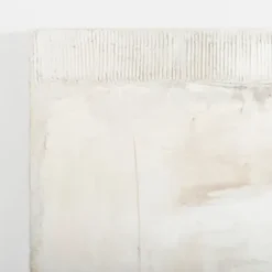 Framed Art-Kirkland's Home Hand Painted Neutral Textures Art Print Gray/White/Black