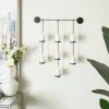 Sconces-Kirkland's Home Hanging Glass Votive Wall Plaque Black