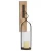 Sconces-Kirkland's Home Hanging Lantern Fir Wood And Iron Sconce