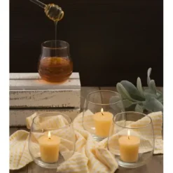 Candles-Kirkland's Home Happy Day Honey Votive Candles, Set Of 8 Yellow