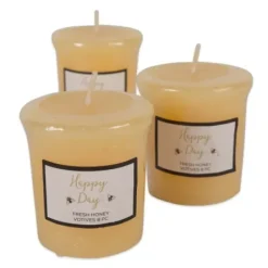 Candles-Kirkland's Home Happy Day Honey Votive Candles, Set Of 8 Yellow