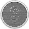 Wall Quotes & Signs-Kirkland's Home Happy In A Million Ways Round Framed Plaque White