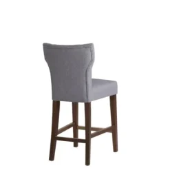 Bar Stools & Counter Height Stools-Kirkland's Home Harrison Tufted Counter Stool Gray
