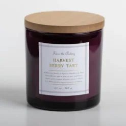 Candles-Kirkland's Home Harvest Berry Tart Triple Wick Jar Candle Purple