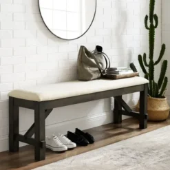 Dining Chairs-Kirkland's Home Hayden Dining Bench White