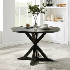 Dining Tables-Kirkland's Home Hayden Round Dining Table
