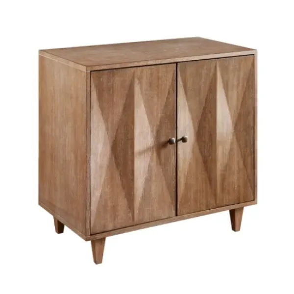 Cabinets & Sideboards-Kirkland's Home Hazelnut Prism Cabinet Brown