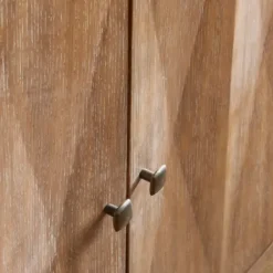 Cabinets & Sideboards-Kirkland's Home Hazelnut Prism Cabinet Brown