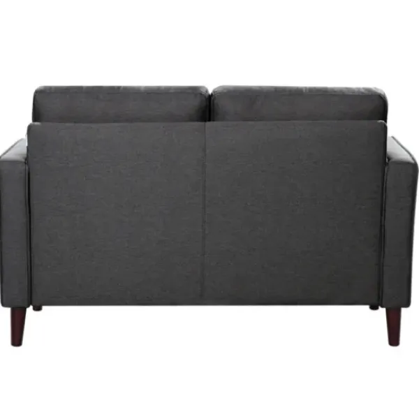Sofas & Loveseats-Kirkland's Home Heather Chelsea Modern Loveseat Gray