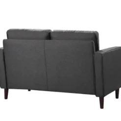 Sofas & Loveseats-Kirkland's Home Heather Chelsea Modern Loveseat Gray