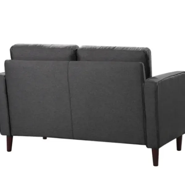 Sofas & Loveseats-Kirkland's Home Heather Chelsea Modern Loveseat Gray