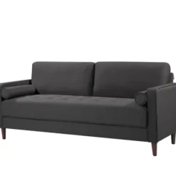Sofas & Loveseats-Kirkland's Home Heather Chelsea Modern Sofa Gray