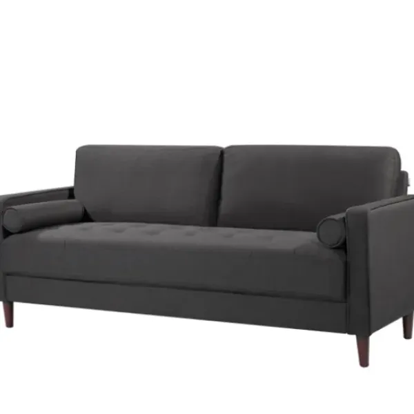 Sofas & Loveseats-Kirkland's Home Heather Chelsea Modern Sofa Gray