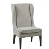 Dining Chairs-Kirkland's Home Heather High Wingback Dining Chair Gray