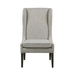 Dining Chairs-Kirkland's Home Heather High Wingback Dining Chair Gray