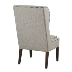 Dining Chairs-Kirkland's Home Heather High Wingback Dining Chair Gray