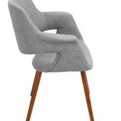 Accent Chairs-Kirkland's Home Heather Open Back Midcentury Accent Chair Gray