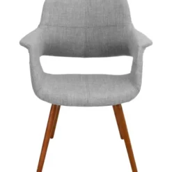 Accent Chairs-Kirkland's Home Heather Open Back Midcentury Accent Chair Gray