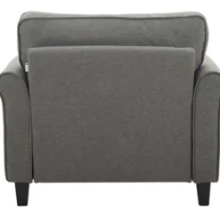 Accent Chairs-Kirkland's Home Heather Rolled Arms Accent Chair Gray