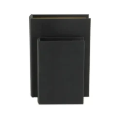 Baskets & Boxes-Kirkland's Home Heathered Linen Book Boxes, Set Of 2 Black