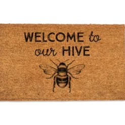 Doormats-Kirkland's Home Hello Citrus Doormat Tan/Orange/Yellow